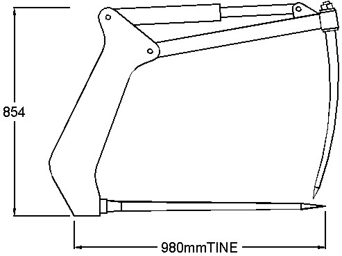 power silage fork drawing